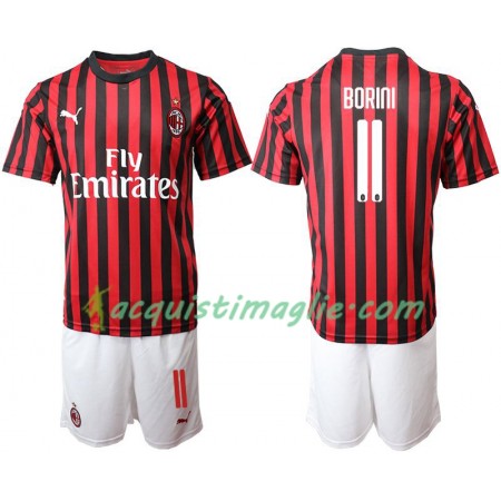 Divisa di Calcio AC Milan BORINI 11 Bambino Prima 2019/2020